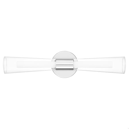 Quoizel Amara Integrated LED Polished Chrome Bath Bar PCAMA8522C